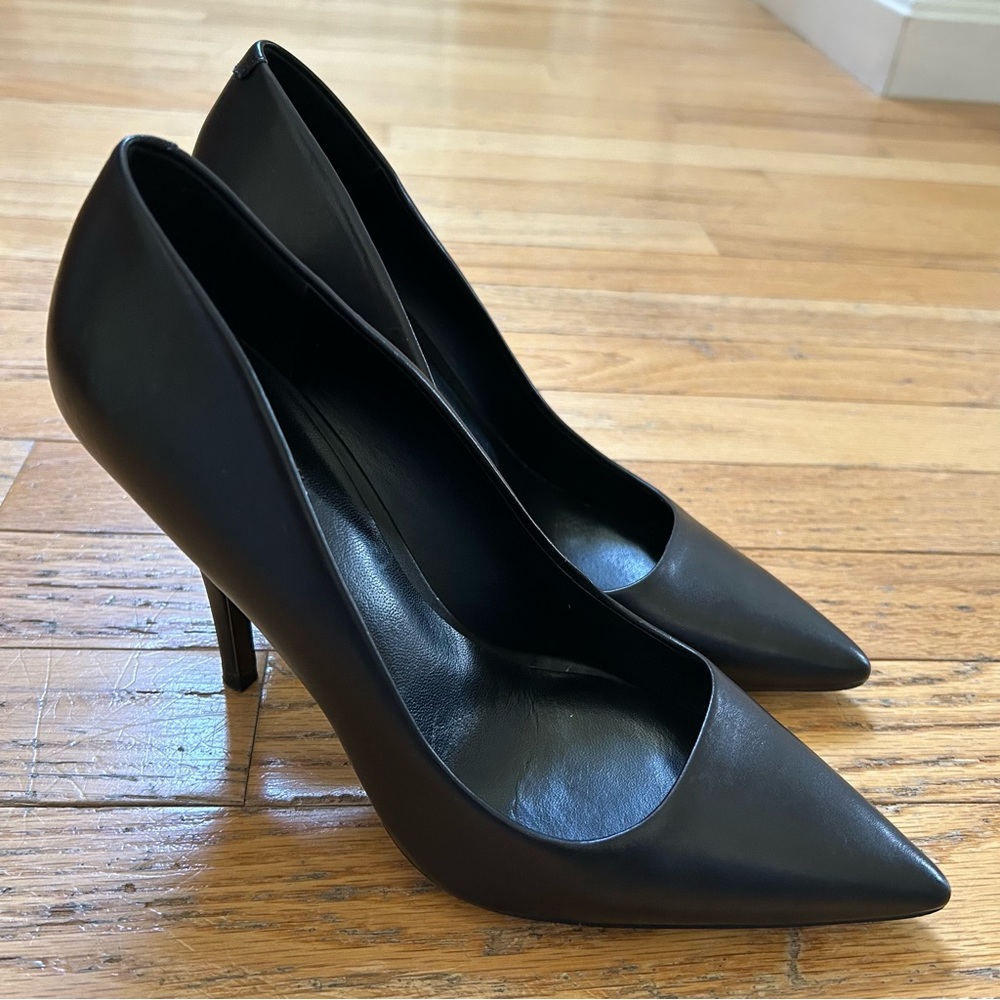 Aldo Elisia Heels | Black Leather | Size 7